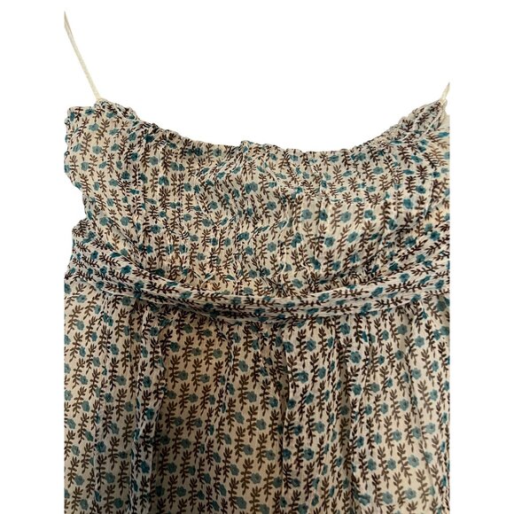 Tramp Womens Smocked Strapless Floral Print S - Picture 7 of 7